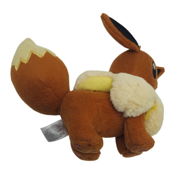 Pokemon by TOMY Eevee Plush Toy 6" Soft Brown Cream Collectible For Kids Or Fans - Picture 4 of 7